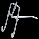 10 Pcs 3.9inch Long White Metal Store Grid Wall Bracket Display Hooks W3Y3