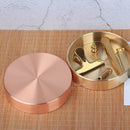 Nordic Copper Round Storage Tray Desk Metal Storage Organizer Jewelry Organ B6M8