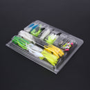 62Pcs Fishing Tackle Lures Soft Baits Silicone Fishing Bait Carp Accessory