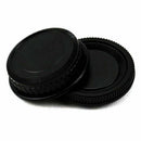 New 2pcs/set Plastic Rear Lens and Body Cap or Cover for Pentax K PK Camera