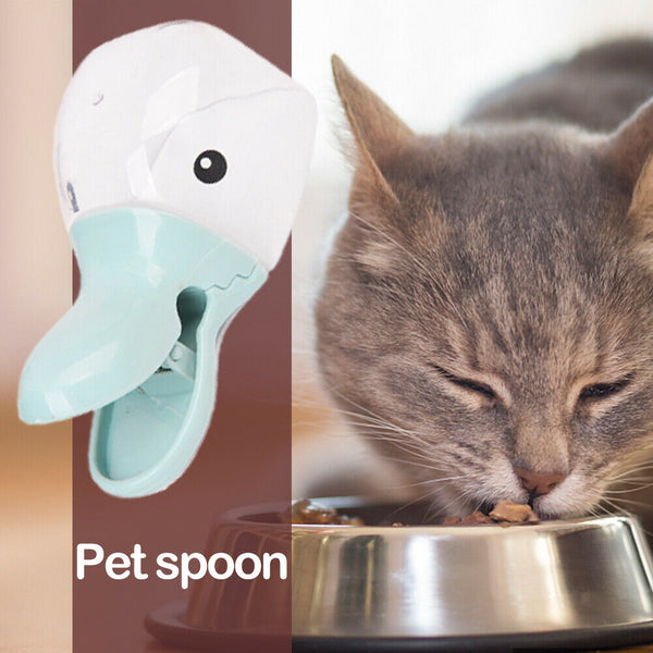 Cute Duckbill Pet Food Shovel Multifunction Spoon Cat Food Bag Seal Clip A#S