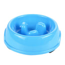 Interactive Dog Slow Feeder Anti-gulping Bowl Non Slip Food Maze--Blue