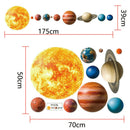 Solar System Planets Wall Stickers for Kids Room Living Room Home DecorationFT