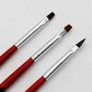 3pcs Nail Art Pen & 8ml Gel Set UV Gel Builder Painting Brush Pen Glue Tool