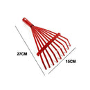 9 Tooth Adjustable Hoe Garden Grass Leaf Rake Folding Head Durable Cleaning D8R8