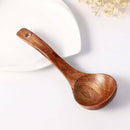 Kitchen Handle Wooden Bamboo Soup Spoon Utensil Cooking Catering Ladle Tableware