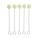 100Pc/lot Wool Leather Dye Dauber Finish Applicator Kit Tool with Hoop 15cm