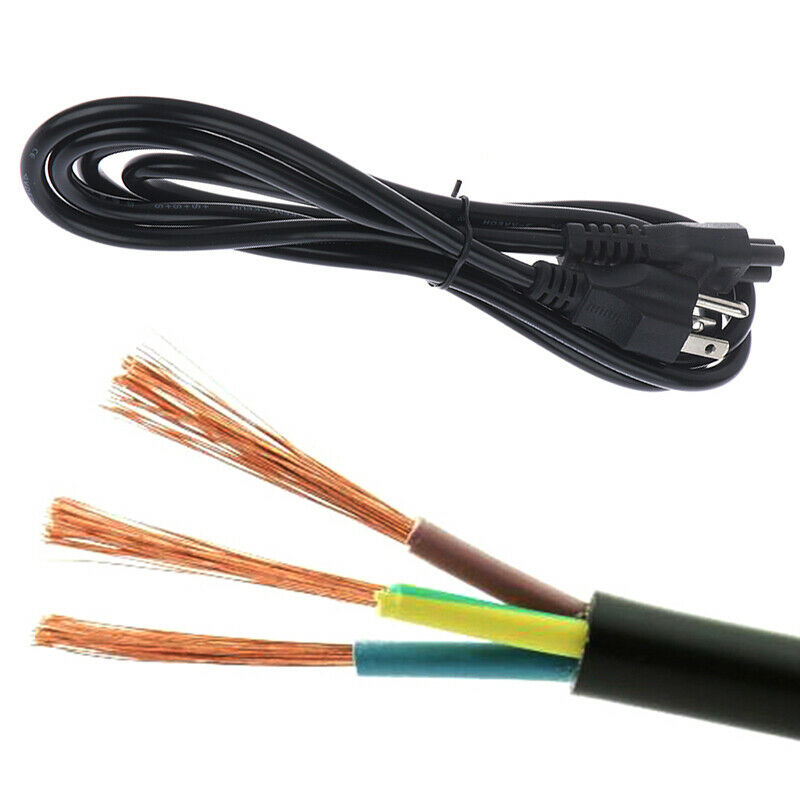 1.8m US Plug 3-Prong Laptop Adapter Power Cord Cable Lead 3 Pin Charger Adapt OZ