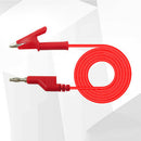 Multimeter Test Lead Clips Banana Plug to Alligator Clip Test Hook Prob DOF