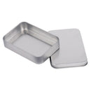 5PCS Small Rectangular Empty Metal Tins Storage Hinged Box Kit Container Storage