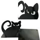 Cute Cartoon Persian Cat Metal Non Skid Bookends Bookend Art Book Holder De