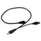 USB 3.0 A Male to Micro B Y Cable for Mobile Hard Drive HDD 60cm Long Black U6S7