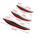 6Pcs Car Front Bumper Lip Splitter Fins Body Spoiler Canards Refit Gloss  RD Gw