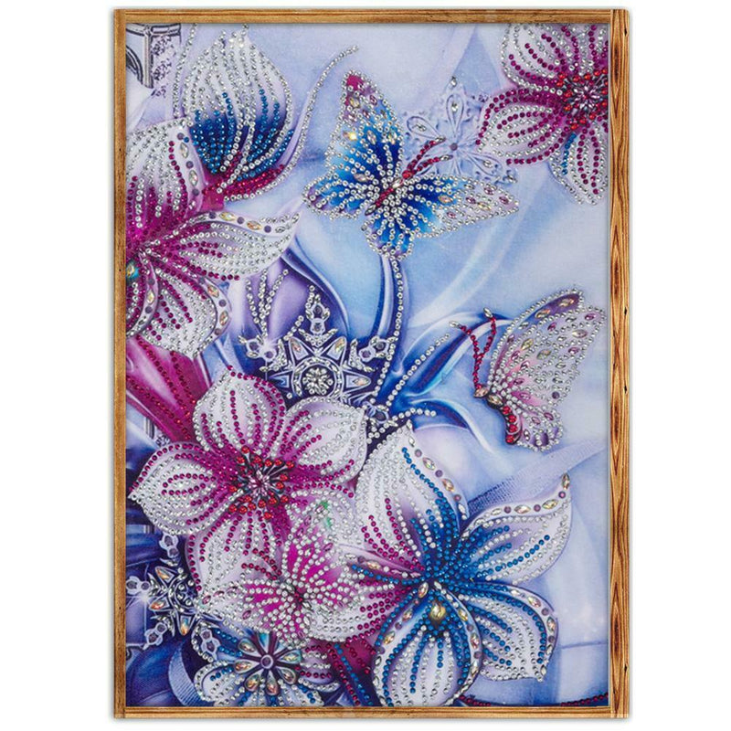 5D DIY Special Shaped Diamond Painting Flowers Cross Stitch Embroidery Kits