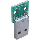 1pcs green metal USB male to DIP2.54mm DIP adapter board
