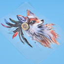 Colorful Fox Patches For Clothes Iron-On Transfers Easy Print Diy Appliques BX