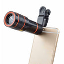 12x Optical Zoom Clip-on HD Telescope Camera Lens For Universal Mobile Phone
