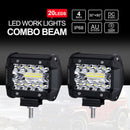 4" Inch 60W 20LED Work Light Flood Spot Com Off-road Driving Fog Lamp Boat SU ME