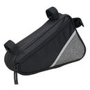 Bicycle Bag MTB Road Bike Front Tube Frame Pouch Cycling Equipment (Grey)