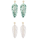 Acrylic Leaf Earrings Fresh And Simple Acetic Acid Plate Leaf Earrings Exag