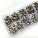 280Pcs M3 Stainless Steel Hex Screw Nuts Bolt Cap Hexagonal Nuts Kit ZQT UDN