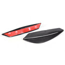 4 Universal Front Bumper Lip Splitter Fins Body Spoiler Canard Valence Chi Gw