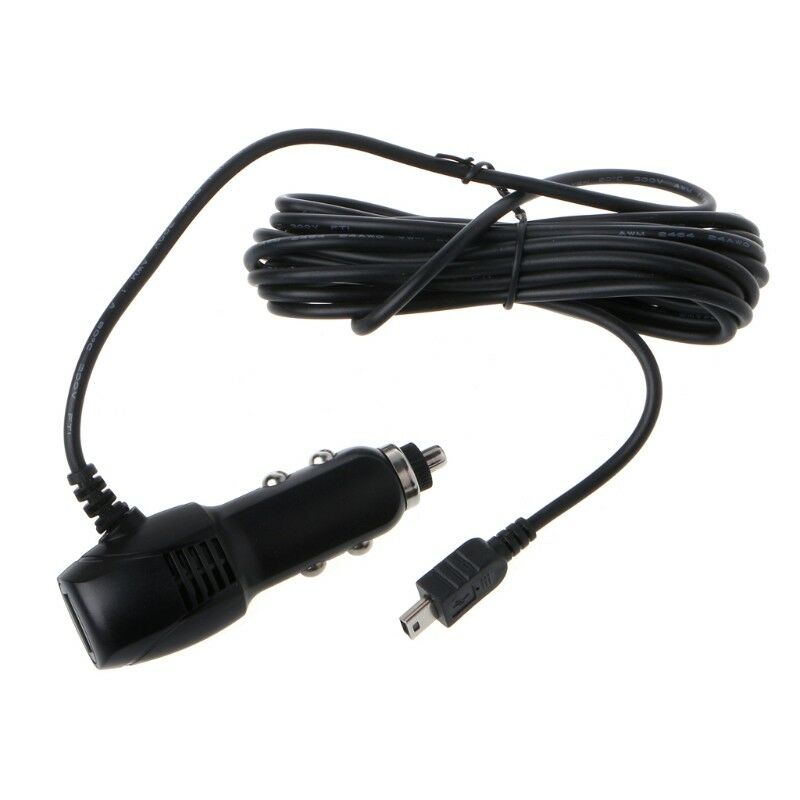 Mini USB Port 5V 2A Car Charger Adapter For Car DVR Vehicle Charging &3.5m Cable