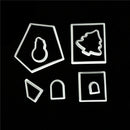 8pcs Christmas House Plastic Fondant Cookie Cutter Mold DIY Cake Decorating BX