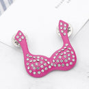 Creative Bra Brooches Pin Rhinestone Jacket Denim Badge for Children Gift