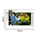 5D DIY Diamond Painting Parrots Cross Stitch Embroidery Rhinestones Mosaic