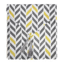 Nordic Style Geometric Pattern Linen Table Runner (Yellow Gray Arrow)