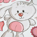 Cute Rabbit Cat Removable Vinyl Kindergarten Nursery Kids Baby Child Room H M2U8