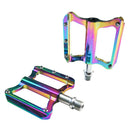 Bike Pedals High Strength Mountain Bicycle Pedal Sets with Bearings Multicolor