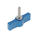 Aluminum M4 Adjust Tighten Locking Rotating Knob T-shaped Handle Screw Blue