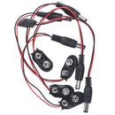 5 Unit 5.5 x 2.1 mm D. C. Power Plug Machine Buckle 9 V Battery Cable Conne L3I5