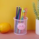 Pen Pencil Holder Vase Pot Tidy Stationery Storage Desk Container Metal Holl%!