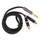 Premium 1/4 Inch TRS To Dual RCA Audio Cable - 6.35mm 1/4 TRS Male to 2RCA