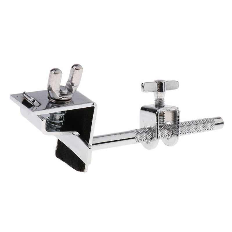 Durable Metal Bass Drum Hoop Mounted Cowbell Holder Clamp for Drummer Drum