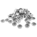 100x Mini Aluminum Tea Light Tins Empty Case Containers for Candle Making