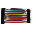 40 x 10 male - female jumper plug / socket jumpers jumper wires C4D9