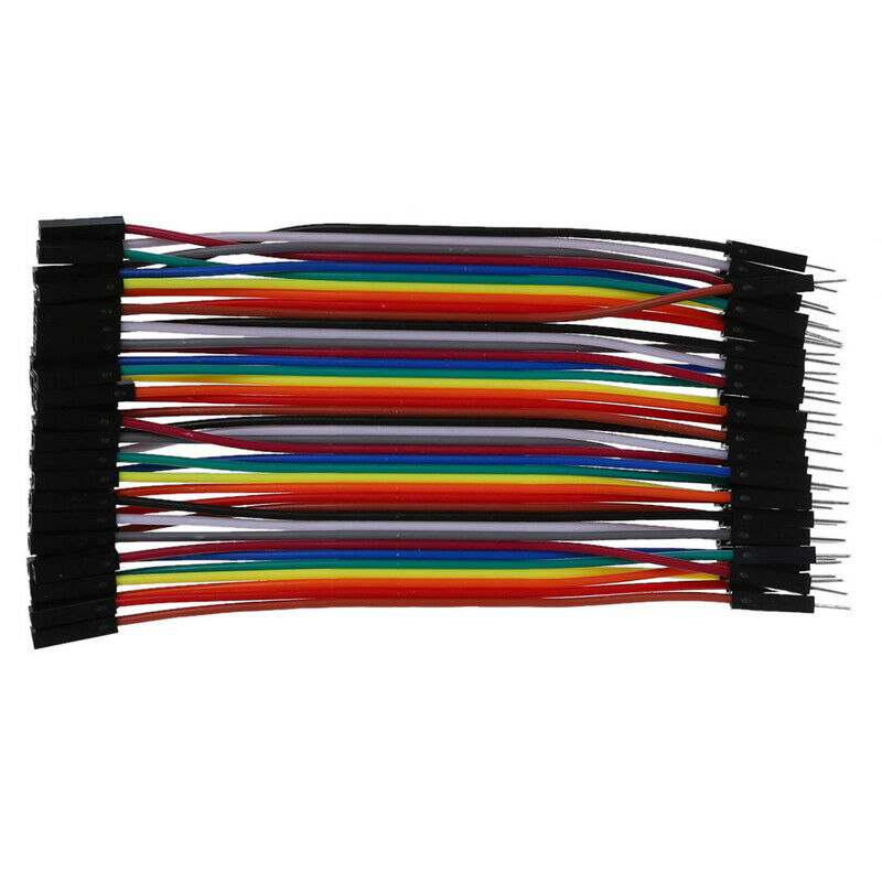 40 x 10 male - female jumper plug / socket jumpers jumper wires C4D9