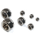 170Pcs/Set Lock Nuts Fastener M3/M4/M6/M8/M10/M12 Metric Thread Stainless S