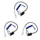 3x Emergency Cut-off Motor Cut-off Boat Emergency Stop Switch Lanyard For Yamaha