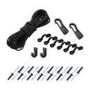 Marine Expanded Deck Rigging Kit Accessory for Kayaks Canoes Boats w/Bungee Cord