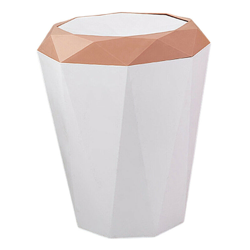 2 Pcs Home Waste Rubbish Garbage Bin Trash Can Kitchen Office Hotel Bedroom