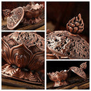 Lotus Incense Smoke Cone Aroma Burner Holder Stove Backflow Censer Decor -  I2S5
