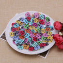 100Pcs 2 Holes Wood Ladybug Handmade Wooden Buttons Sewing Scrapbooking DIY