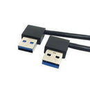 USB 3.0 Type A Male 90 Degree Left Angled to Right Angled Extension Cable S Q4Y1