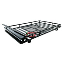 1:10 Scale Metal Roof Rack + Bright LED Light Bar for Axial SCX10 Jeep Wrangler,