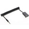 3.5mm Male Plug Jack to USB 2.0 Female Audio Cable Wire Car AUX Spring Cable YS